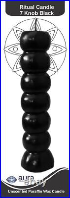 7 Knobs Black Figure 7 Vela De Figura Negra De 7 Perillas Spell Hoodoo Pagan