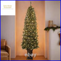 7' Pre-Lit Pine Christmas Tree for a Festive Holiday Atmosphere