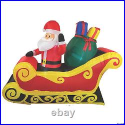 7' Santa Sleigh Inflatable