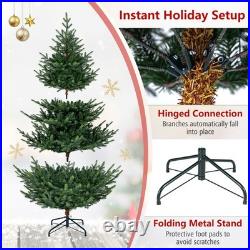 7 ft Alpine Christmas Tree with1115 Full Branch Tips, 340 Warm White LED Lights
