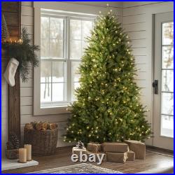 7 ft PreLit Dunhill Fir Full Artificial Christmas Tree, 700 Warm White LED Li
