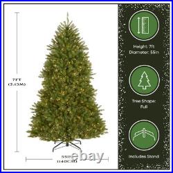 7 ft PreLit Dunhill Fir Full Artificial Christmas Tree, 700 Warm White LED Li