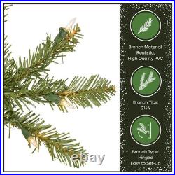 7 ft PreLit Dunhill Fir Full Artificial Christmas Tree, 700 Warm White LED Li