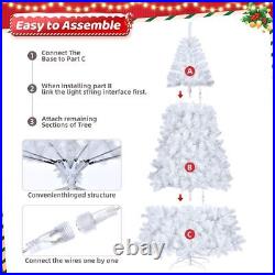 7ft 1346 Branches Automatic Tree Structure PVC Material 500 Lights Cool Color 8