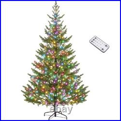 7ft Artificial Sparse Cedar Christmas Tree with LED Lights 7ft Artificial Sparse Cedar Christmas Tree with LED Lights
