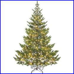 7ft Artificial Sparse Cedar Christmas Tree with LED Lights 7ft Artificial Sparse Cedar Christmas Tree with LED Lights