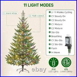 7ft Artificial Sparse Cedar Christmas Tree with LED Lights 7ft Artificial Sparse Cedar Christmas Tree with LED Lights