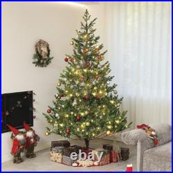 7ft Artificial Sparse Cedar Christmas Tree with LED Lights 7ft Artificial Sparse Cedar Christmas Tree with LED Lights