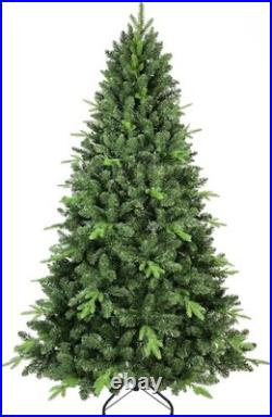 7ft Green Spruce Realistic Artificial Christmas Tree with Stand 1816 PE&PVC Tips