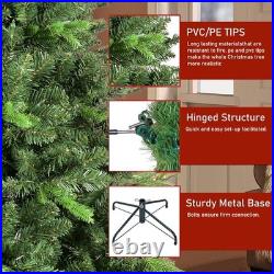 7ft Green Spruce Realistic Artificial Christmas Tree with Stand 1816 PE&PVC Tips
