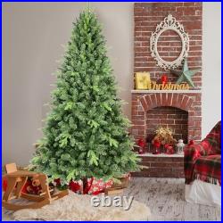 7ft Green Spruce Realistic Artificial Christmas Tree with Stand 1816 PE&PVC Tips