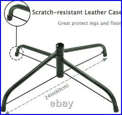 7ft Multicolor Pre-Lit Christmas Tree with Sturdy Metal Base for Holiday Cheer