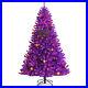 7ft_Pre_lit_Purple_Halloween_Christmas_Tree_with_Orange_Lights_Pumpkin_Decorations_01_leg