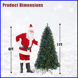 7ft Prelit Artificial Christmas Tree & App-Controlled Multi-Color 400LRGB lights