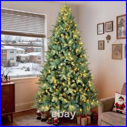 7ft Prelit Blue Spruce Christmas Tree Artificial Full Xmas Tree & 500 Lights