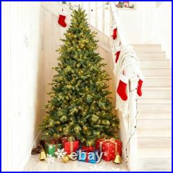 7ft Prelit Blue Spruce Christmas Tree Artificial Full Xmas Tree & 500 Lights