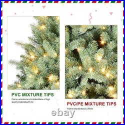 7ft Prelit Blue Spruce Christmas Tree Artificial Full Xmas Tree & 500 Lights