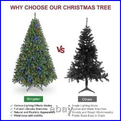 7ft Prelit Smart Artificial Christmas Tree &380 Multicolor Lights App Controlled