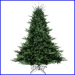 7ft Unlit Artificial Christmas Tree Spruce Xmas Tree with 2257 Tip Foldable Base