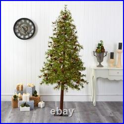 7ft. Wyoming Alpine Artificial Christmas Tree with 200 Clear Multifunction LE