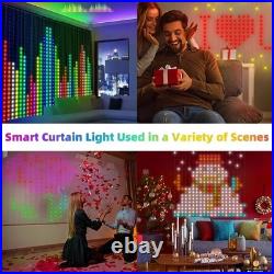 800 LED RGB Curtain Lights with Music, App Controls and Remote for Wedding/Christ
