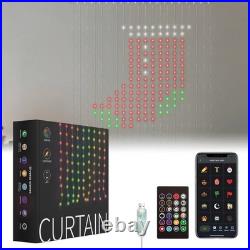 800 LED RGB Curtain Lights with Music, App Controls and Remote for Wedding/Christ