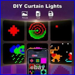 800 LED RGB Curtain Lights with Music, App Controls and Remote for Wedding/Christ