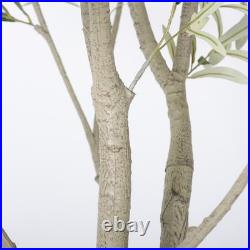 8FT Artificial Olive Tree with Decorative White Pot Tall Indoor Outdoor Faux