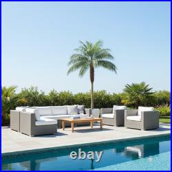 8FT Artificial Palm Tree 1095 Leaves Tall Fake Tree Indoor Outdoor UV Resistant