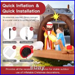 8FT Christmas Inflatables Nativity Set 2025 NEW LED Outdoor Decoration