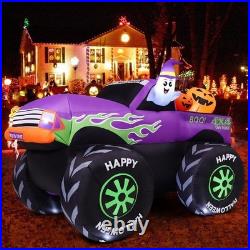 8FT Halloween Inflatable Monster Truck Outdoor Giant Decorations Blow Up Yard
