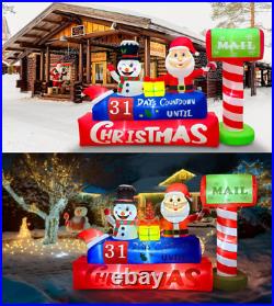 8FT Inflatable Christmas Countdown Outdoor Decoration, Lighted Christmas Blow Up 8FT Inflatable Christmas Countdown Outdoor Decoration, Lighted Christmas Blow Up