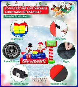 8FT Inflatable Christmas Countdown Outdoor Decoration, Lighted Christmas Blow Up 8FT Inflatable Christmas Countdown Outdoor Decoration, Lighted Christmas Blow Up