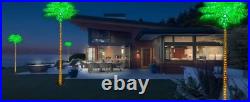 8FT Lighted Artificial Palm Tree with 300 LED Coconuts Outdoor Tropical Patio Deco