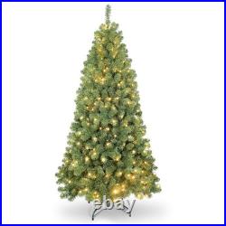 8Foot Green Pre-Lit Christmas Tree Artificial Xmas Tree With 500 Lights with Stand