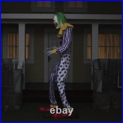 8'6 LED Animated Talking Clown Animated Prop Haunted House Halloween Decor