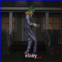 8'6 LED Animated Talking Clown Animated Prop Haunted House Halloween Decor