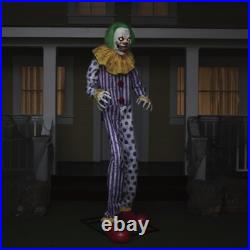 8'6 LED Animated Talking Sutures the Clown Hunted House Indoor Halloween Decor