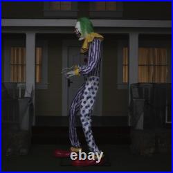 8'6 LED Animated Talking Sutures the Clown Hunted House Indoor Halloween Decor