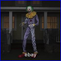 8'6 LED Animated Talking Sutures the Clown Hunted House Indoor Halloween Decor