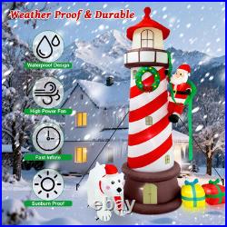 8.8FT Christmas Inflatables Lighthouse 2025 NEW LED Outdoor Decoration