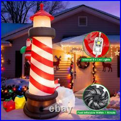 8.8FT Christmas Inflatables Lighthouse 2025 NEW LED Outdoor Decoration