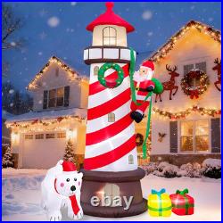 8.8FT Christmas Inflatables Lighthouse 2025 NEW LED Outdoor Decoration
