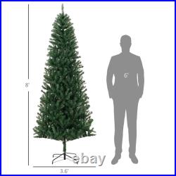 8 Foot Christmas Tree Prelit Artificial Pine Holiday Decoration Indoor Outdoor 8 Foot Christmas Tree Prelit Artificial Pine Holiday Decoration Indoor Outdoor