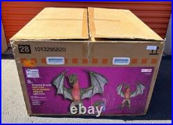 8 Ft Giant-Sized Animated Wyvern With Color-Changing LED Lights & Roaring Sounds