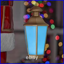 8 Ft Giant-Sized LED Towering Santa with Multi-Color Lantern Christmas Xmas Gift