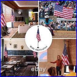 8 Ft Sectional Indoor Flag Pole Kit Eagle Topper Aluminum 3x5 Ft US Flag & Base 8 Ft Sectional Indoor Flag Pole Kit Eagle Topper Aluminum 3x5 Ft US Flag & Base