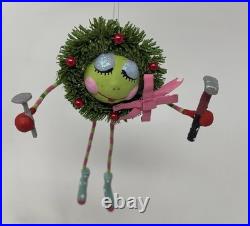 8 Glitterville Polka Dot Socks Character Ornaments