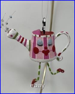 8 Glitterville Polka Dot Socks Character Ornaments
