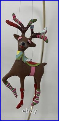 8 Glitterville Polka Dot Socks Character Ornaments